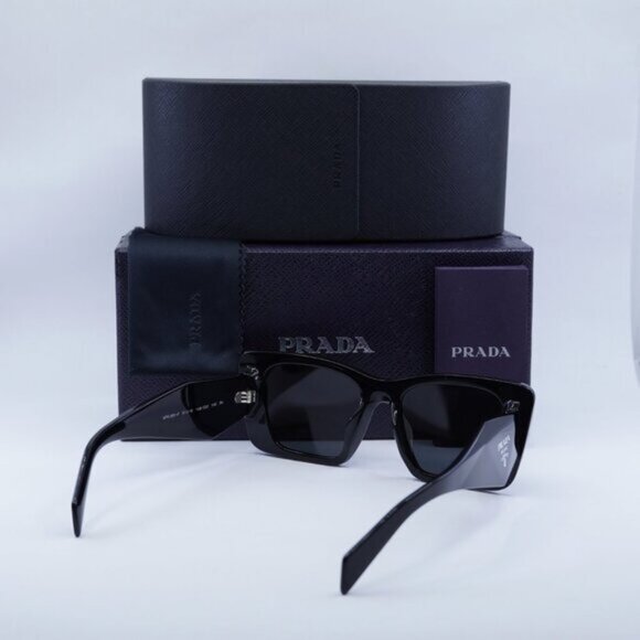 🕶️ New Prada PR08YSF 1AB5S0 Sunglasses - Black Frame - Picture 12 of 12